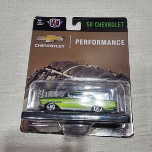 Machine auto M2 1958 green Chevrolet impala